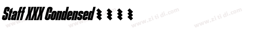 Staff XXX Condensed字体转换